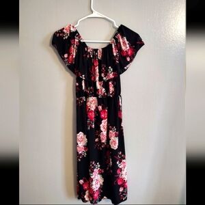 Beautiful Floral Off shoulder Dress
